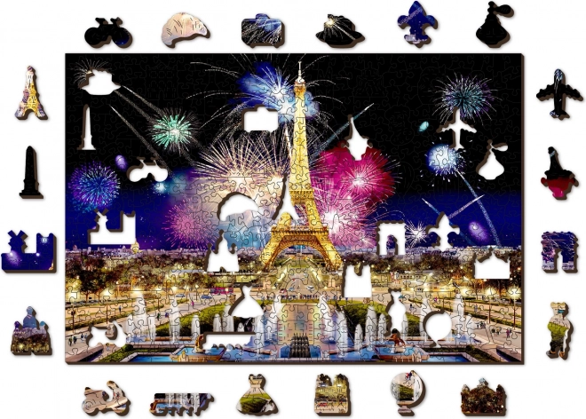 Puzzle de lemn Noaptea Parisului