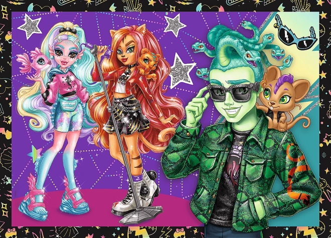 Puzzle Trefl Monster High: Zi electrizant 4 în 1