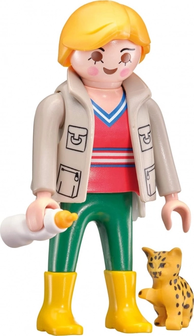 Puzzle Zoo Playmobil 60 piese + figurina cadou