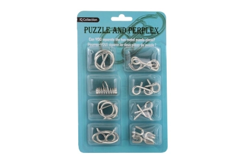 Set de 6 puzzle-uri metalice