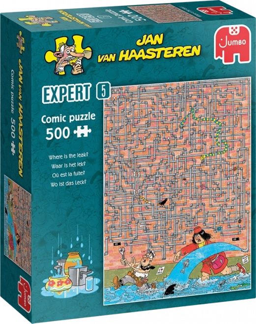 Puzzle Jana Van Haasteren - Kde curge apa - 500 de piese