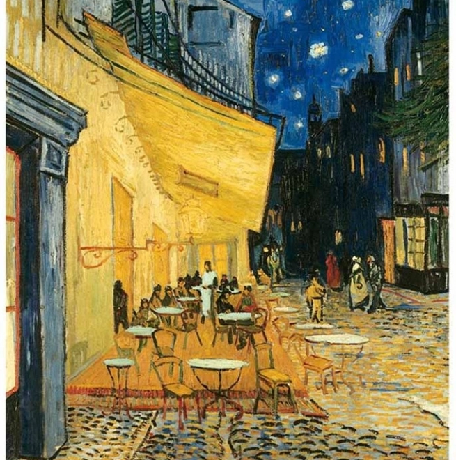 Colecția Micilor Puzzle-uri Artă: Terasa Cafenelei Noaptea 1000 Piese