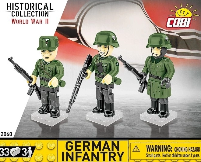 Set de construcție Infanterie Germană - Set de 3 figurine