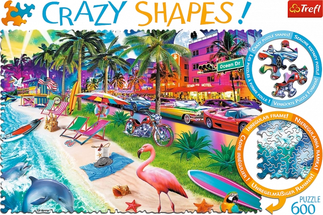 Puzzle Crazy Shapes - Plaja din Miami