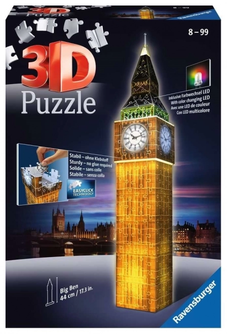 Puzzle 3D Big Ben Noaptea