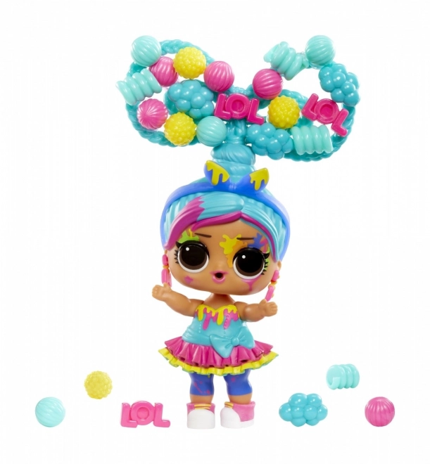 Păpușa L.O.L. Surprise Hair Beads Tots - set de 12 bucăți