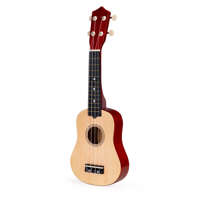 Chitară ukulele din lemn pentru copii cu 4 corzi din nailon
