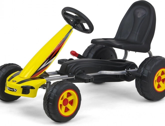 Kart pedale Viper – galbenă