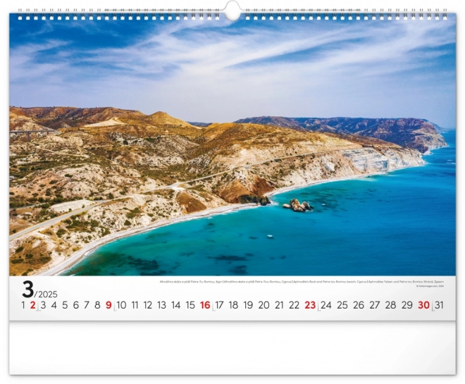 Calendar de perete Mare 2025