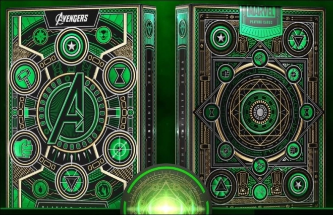 Pachet de cărți Avengers verde