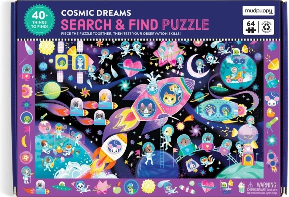 Puzzle Caută și găsește Vise Spațiale 64 de piese