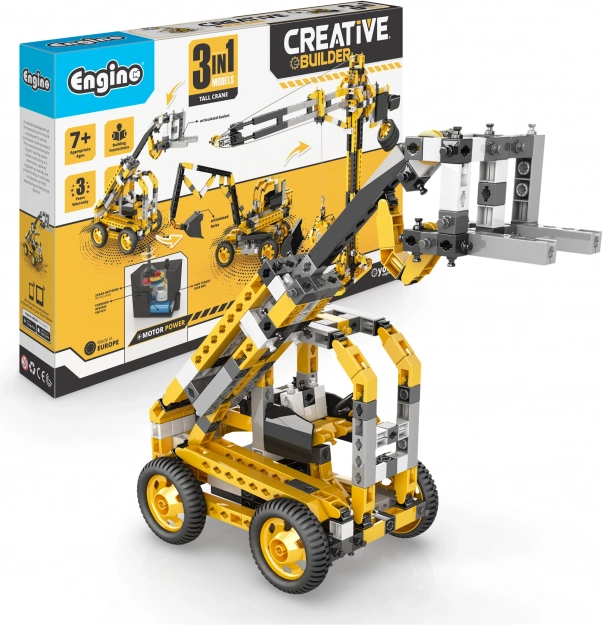 Engino set de construcție Creative Builder – utilaje de construcții (3 în 1)