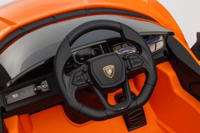 Mașină electrică pentru copii Lamborghini Revuelto portocalie