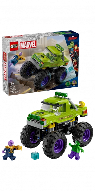 Lego Marvel camionul lui Hulk vs Thanos