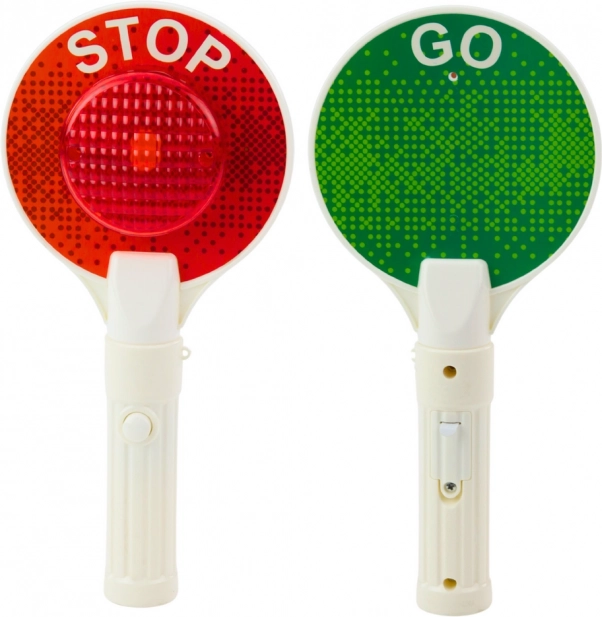 Discul de semnalizare STOP/GO pentru copii cu lumină