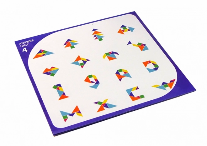 Joc magnet de construcție Tangram cu 7 piese