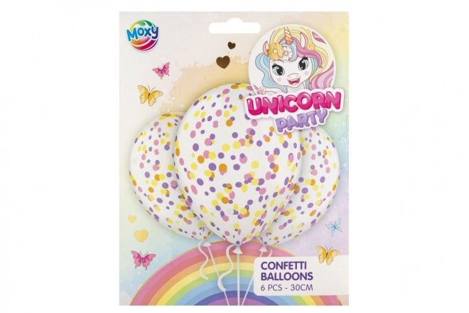 Baloane confetti multicolore 30 cm 6 bucăți