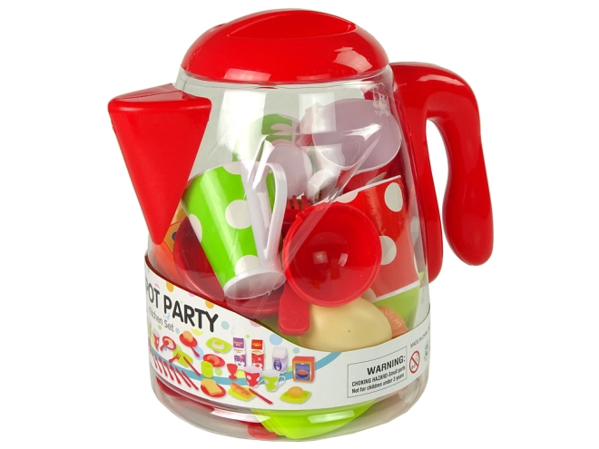 Set ceainic colorat