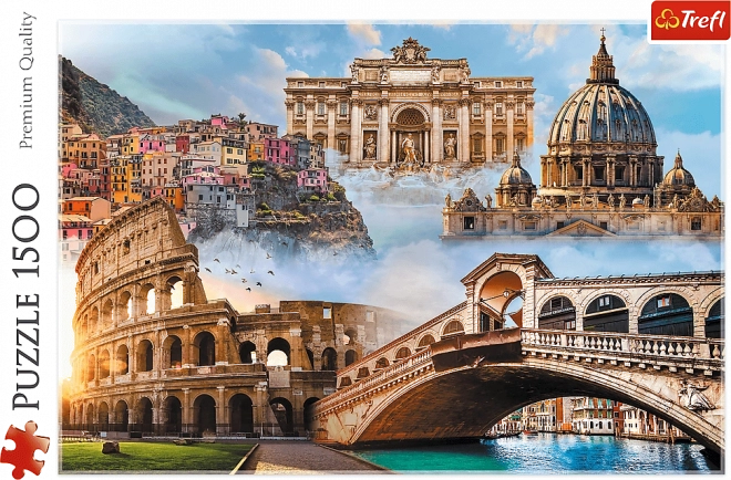 Puzzle locuri preferate: Italia - 1500 piese