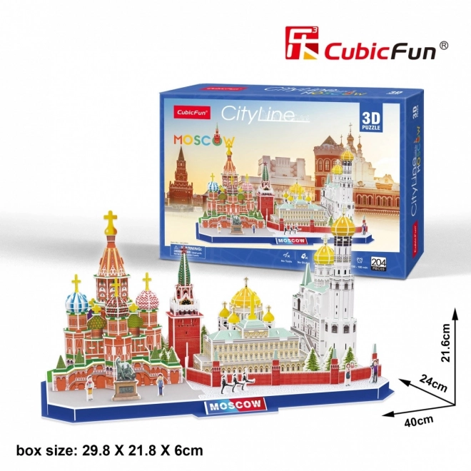 Puzzel 3D City Line Moscova