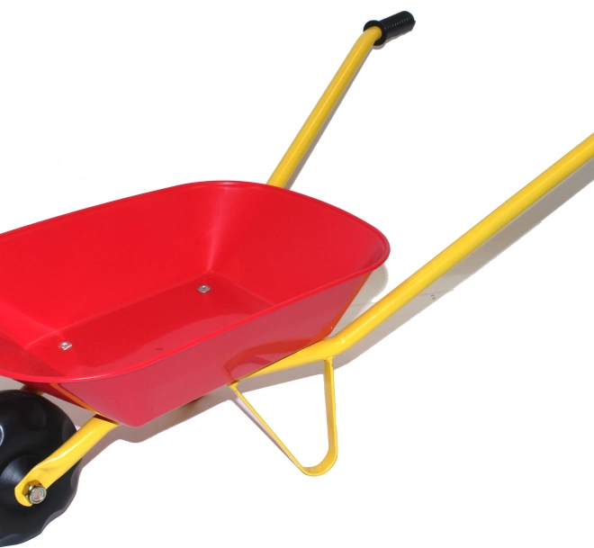 Roabă pentru copii cu cuvă din plastic – roșie