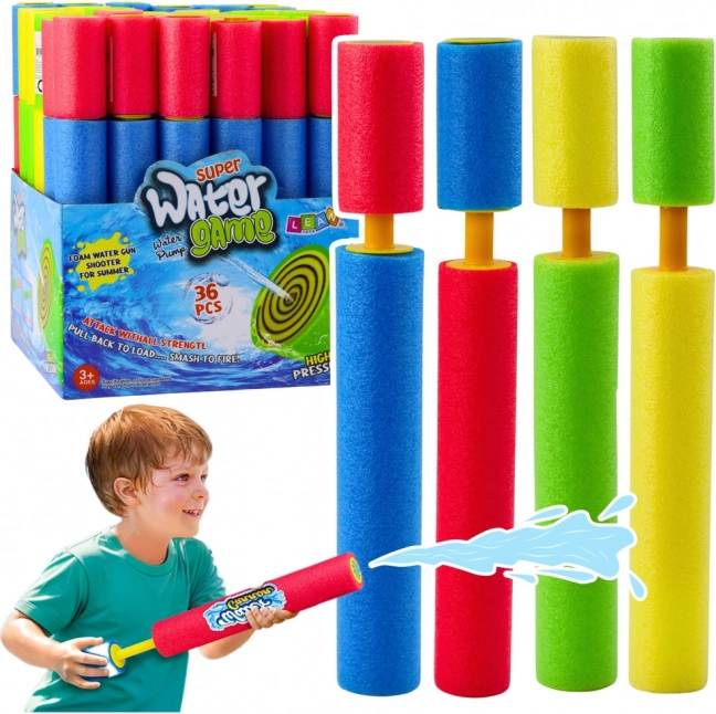 Pistolă cu apă din spumă colorată cu pompă 30 cm