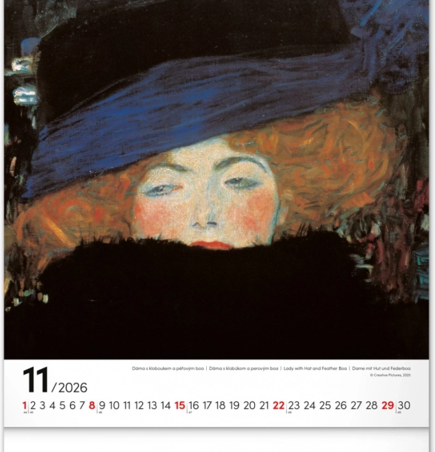 Calendar de perete Gustav Klimt 2026