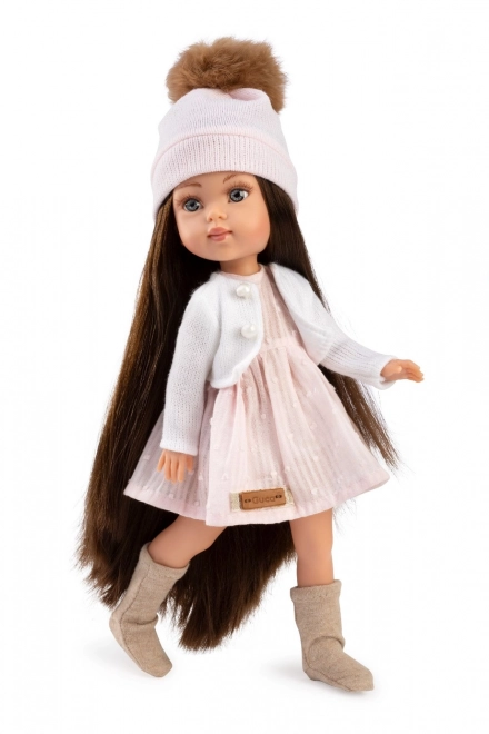 Păpușa realistă Penelope cu corp de vinil complet 34 cm