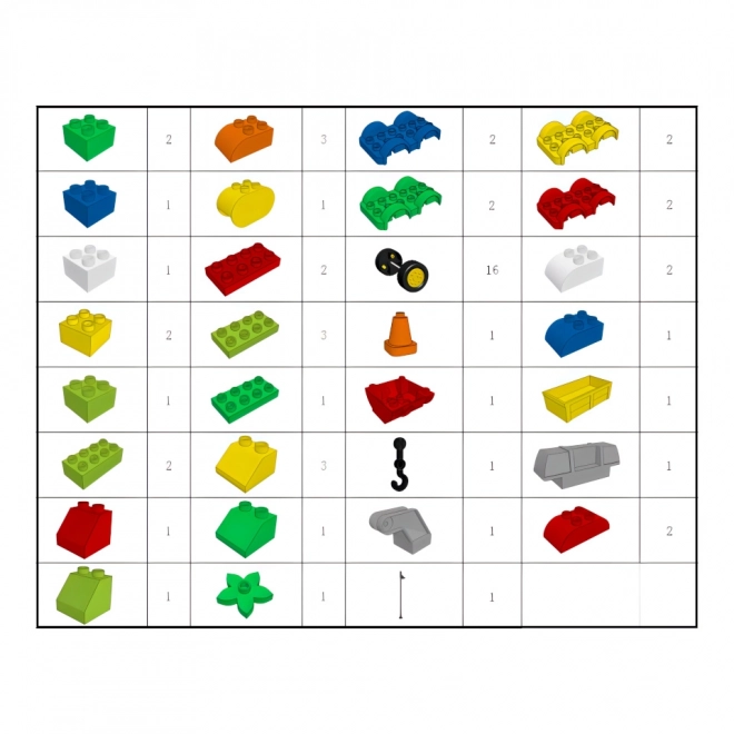 Set de construcție Auta 62 piese pentru copii