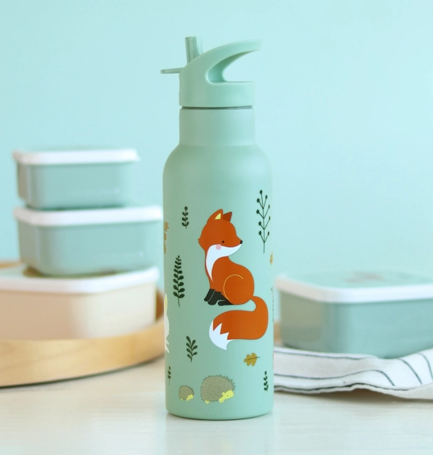 A Little Lovely Company Sticlă de băut din oțel inoxidabil 500 ml – Prieteni din pădure