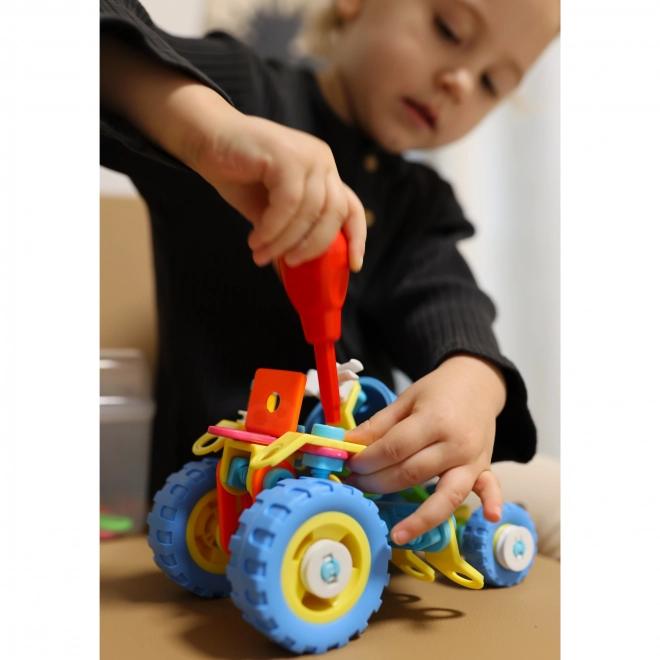 Set de construcție vehicule pentru copii 6în1