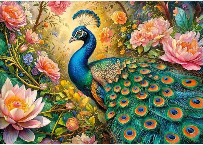 Puzzle Păun în paradis 1000 de piese