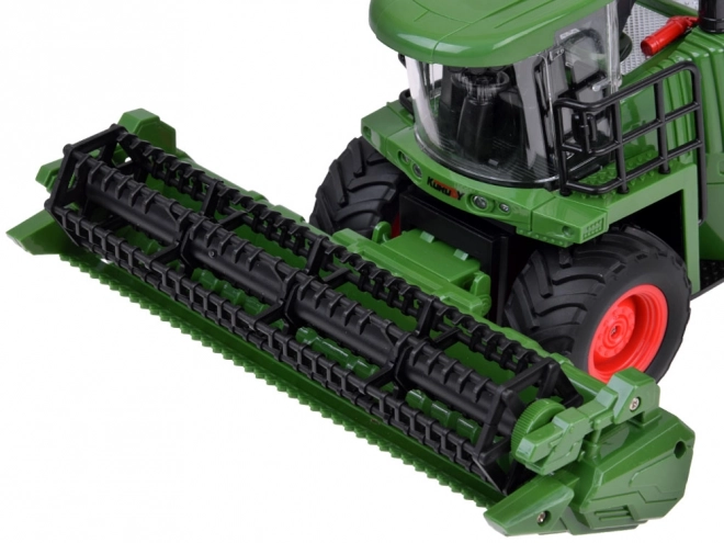Tractor combină verde multifuncțională cu lumini și sunete