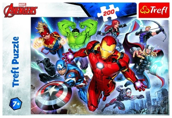 Puzzle 200 piese - avengersi neînfricați