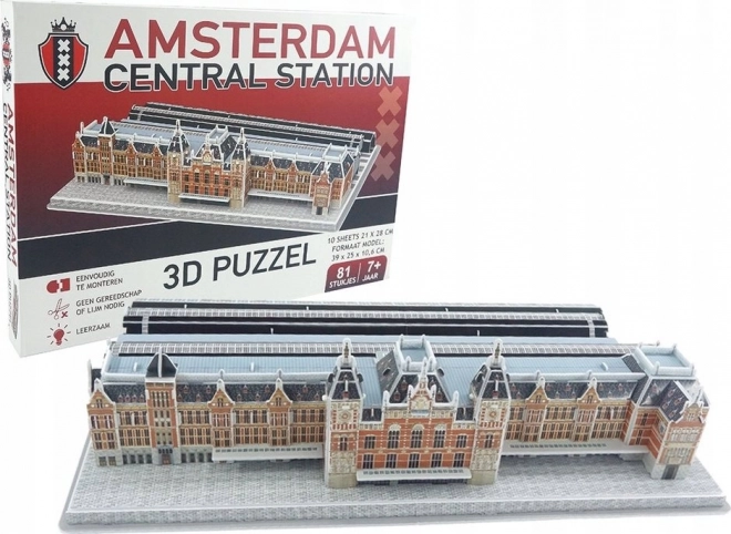 Puzzle 3D Gara Centrală Amsterdam