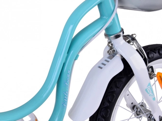 Bicicletă pentru copii RoyalBaby Little Swan 18" – Turcoaz