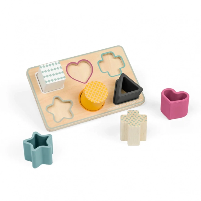 Puzzle de tip inserție Bigjigs Toys forme