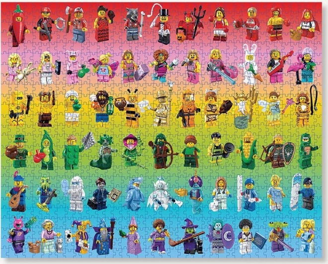 puzzle LEGO duhové minifigurine 1000 piese