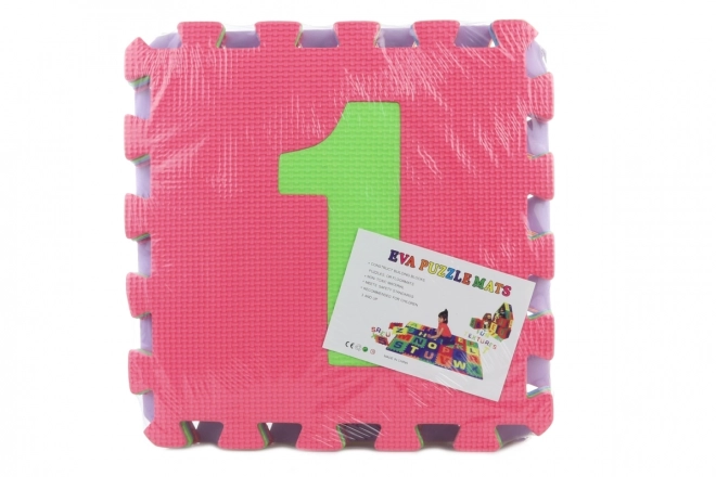 Covoraș puzzle din spumă pentru copii cu numere