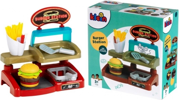 Burger shop – set creativ de joacă cu burger și cartofi prăjiți