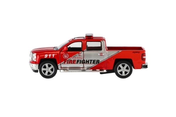 Mașină de jucărie Kinsmart Chevrolet 2014 Silverado Poliție/Pompieri