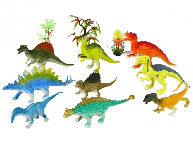 Set figurine dinozauri colorate