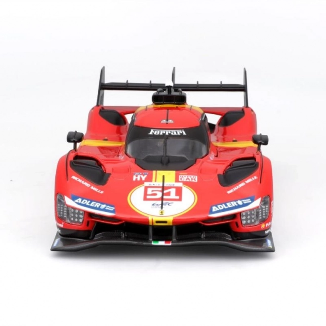 Model mașină Bburago 1:24 Ferrari Racing 499P LMH Roșu