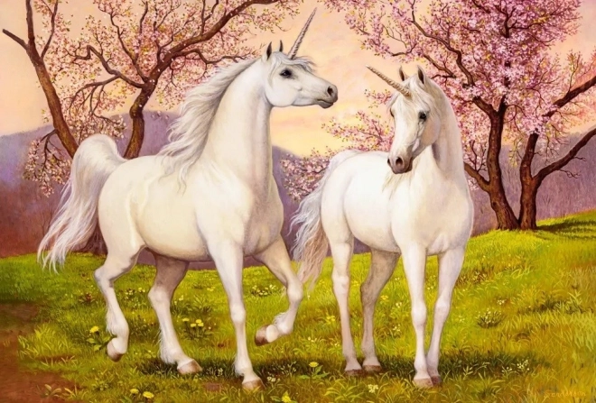 puzzle dragoste de unicorn 1000 piese