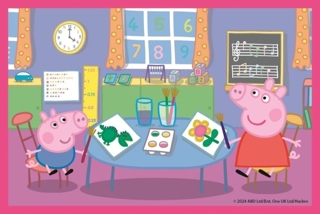 Clemontoni cuburi puzzle Peppa Pig