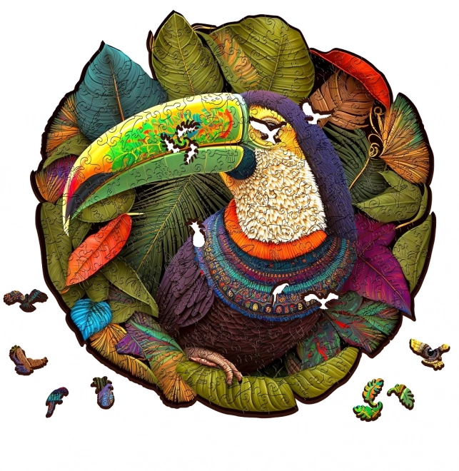 Puzzle din lemn tucan 500 piese