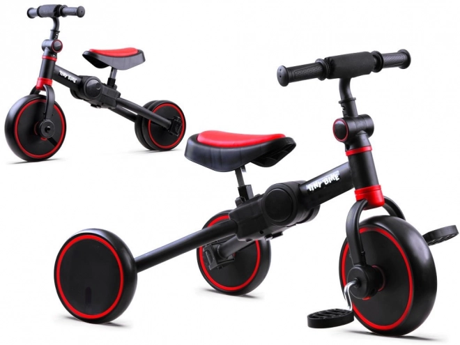 Bicicletă trike pentru copii 3în1 Tiny Bike – Roșu