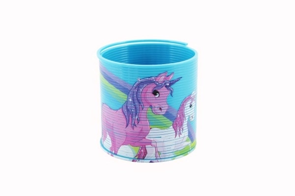 Spirală magică din plastic cu unicorn