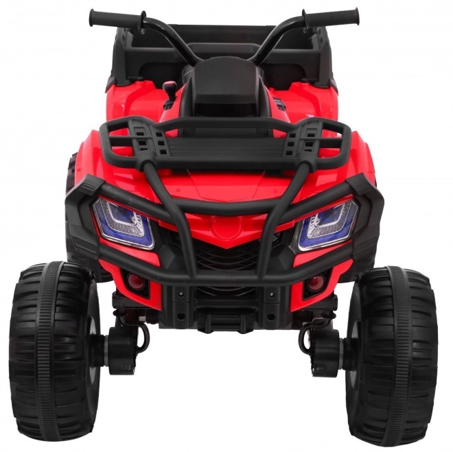 ATV 2,4GHz pe baterie pentru copii Roșu + telecomandă + tracțiune 4x4 + suport bagaje + pornire gratuită + EVA + LED audio