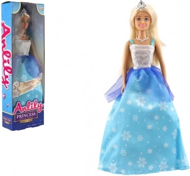 Papusa prințesa Anlily în rochie albastră